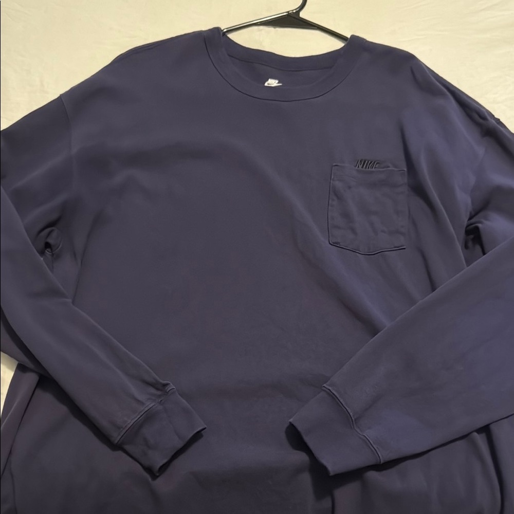 Nike Sportswear Men’s Long Sleeve Tee Pocket Purple XL